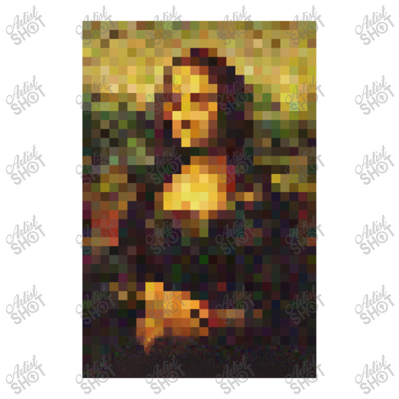 Mona Lisa Pixel Design Tee Long Sleeve Shirts | Artistshot