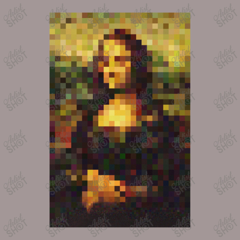 Mona Lisa Pixel Design Tee Vintage Hoodie | Artistshot