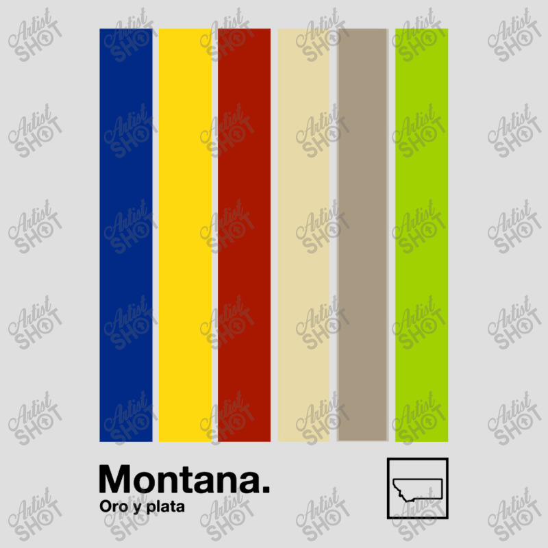 Montana Original Minimalist Artwork Poster Design V-neck Tee | Artistshot