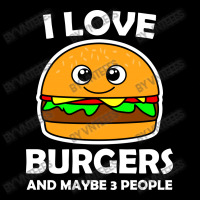 I Love Burgers And Maybe 3 People Fleece Short | Artistshot