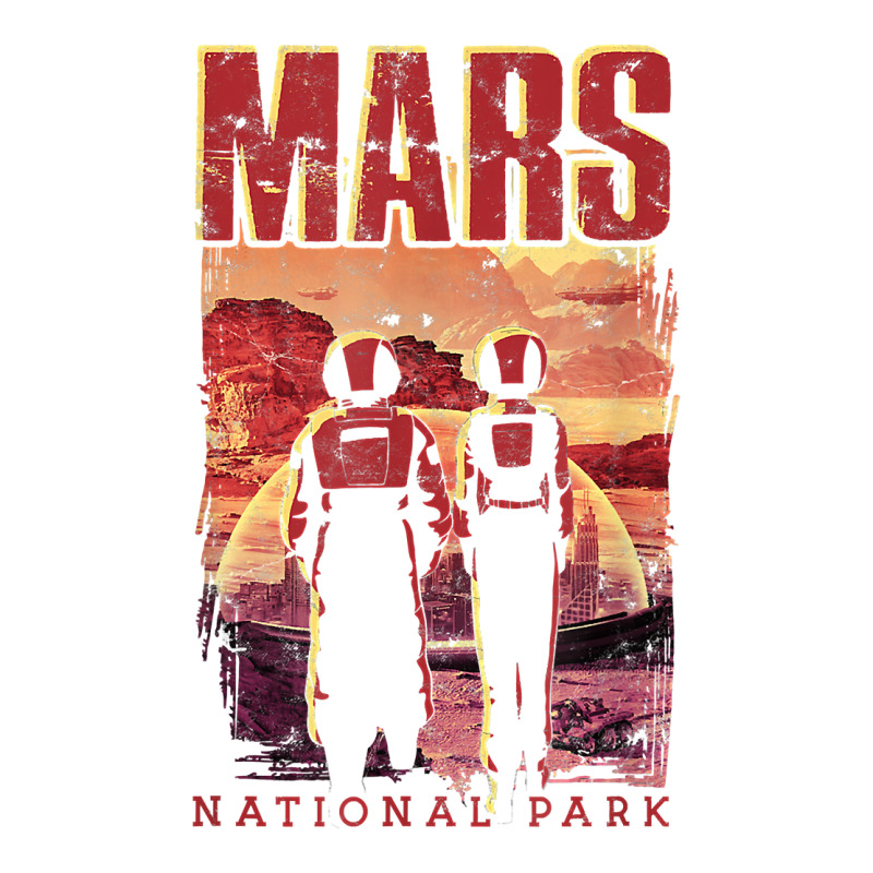 Mars National Park   Mystical Space Universe Exploration T Shirt Sticker | Artistshot