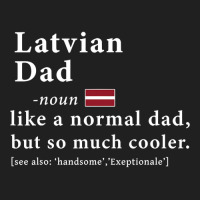 Mens Latvian Dad Definition  Fathers Day Gift Flag Ladies Polo Shirt | Artistshot