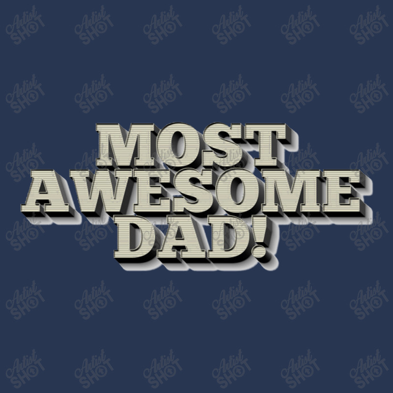 Most Awesome Dad! Cool Father Gift Ideas, Men Denim Jacket | Artistshot