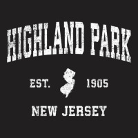 Highland Park New Jersey Nj Vintage Athletic Sports Design T Shirt T-shirt | Artistshot