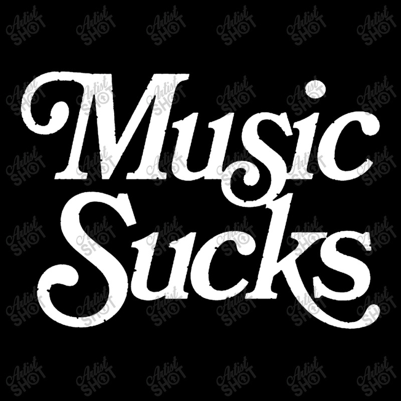 Music Sucks  Retro Styled Faded Typography Design V-neck Tee | Artistshot