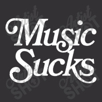 Music Sucks  Retro Styled Faded Typography Design Vintage Hoodie | Artistshot