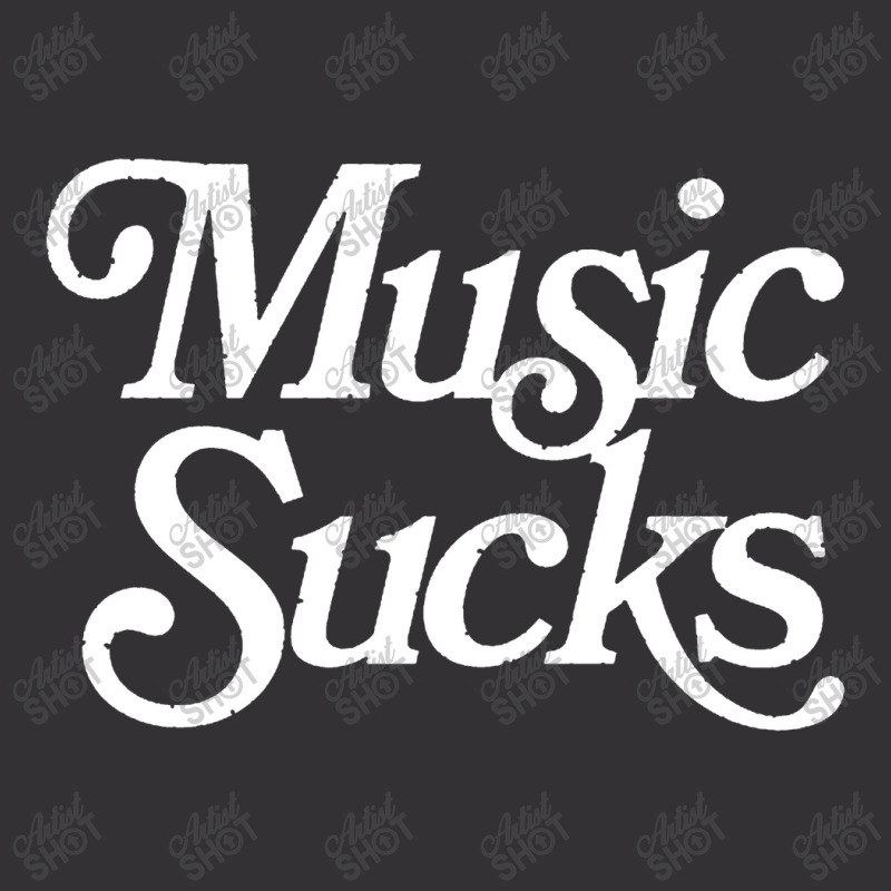 Music Sucks  Retro Styled Faded Typography Design Vintage Hoodie | Artistshot