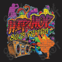 Hip Hop 80's Retro Boombox Graffiti T-shirt | Artistshot