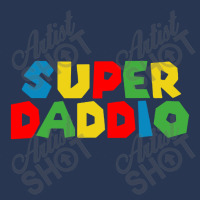 Super Daddio Funny Gamer Dad Fathers Men Denim Jacket | Artistshot