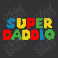 Super Daddio Funny Gamer Dad Fathers Vintage Hoodie And Short Set | Artistshot