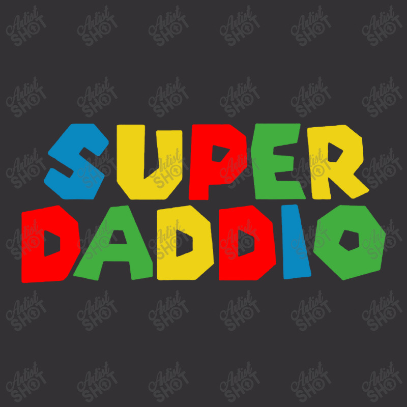 Super Daddio Funny Gamer Dad Fathers Vintage Hoodie And Short Set | Artistshot