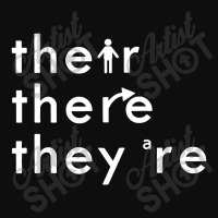 There Their They're English Grammar Crop Top | Artistshot