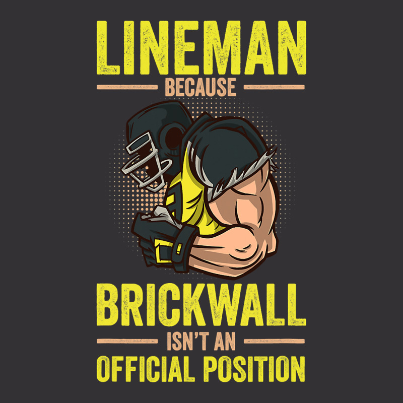 Football Lineman Brickwall Isnt An Official Position Football 38 Vintage Short | Artistshot