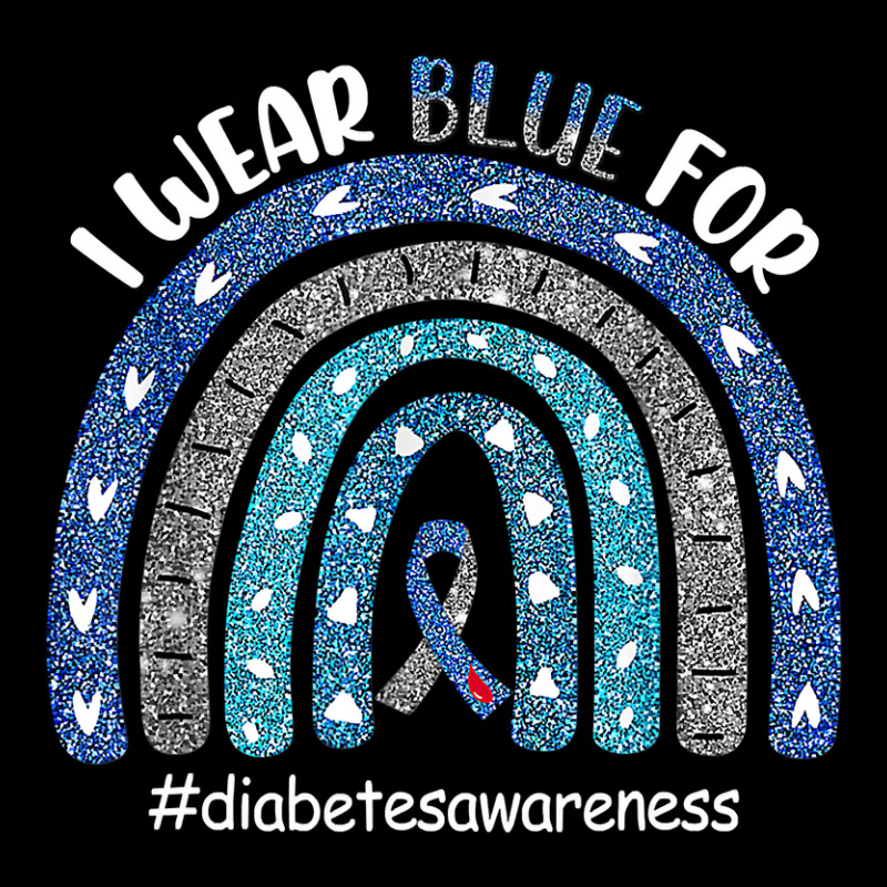 Diabetes Diabetic Rainbow I Wear Blue For T1d Warrior 1 Diabetes Aware V-Neck Tee by circularflap | Artistshot