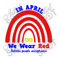 In April We Wear Red Instead Long Sleeve Baby Bodysuit | Artistshot