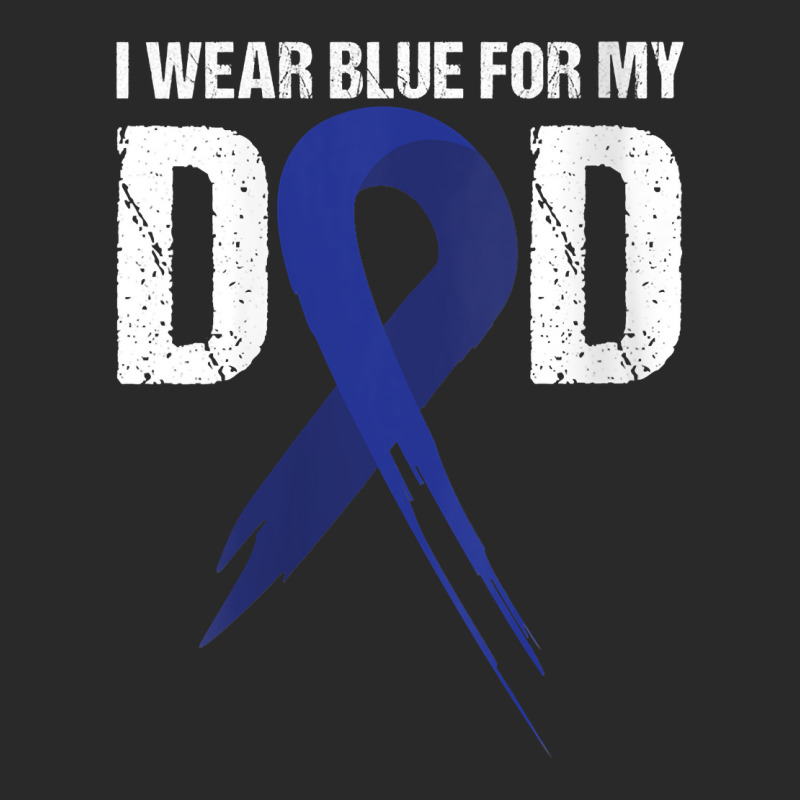 Womens I Wear Blue For My Dad Colon Cancer Awareness Gift V Neck T Shi Toddler T-shirt | Artistshot