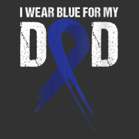 Womens I Wear Blue For My Dad Colon Cancer Awareness Gift V Neck T Shi Baby Bodysuit | Artistshot