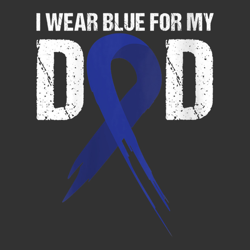 Womens I Wear Blue For My Dad Colon Cancer Awareness Gift V Neck T Shi Baby Bodysuit | Artistshot