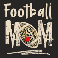 Football Mom Leopard Football Love Football Player 125 Football Player Ladies Fitted T-shirt | Artistshot