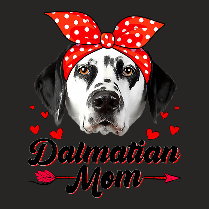 Dalmatian Funny Dog Womens Cute Dalmatian Mom Dog Mom Mothers Day 114 Ladies Fitted T-Shirt by circularflap | Artistshot