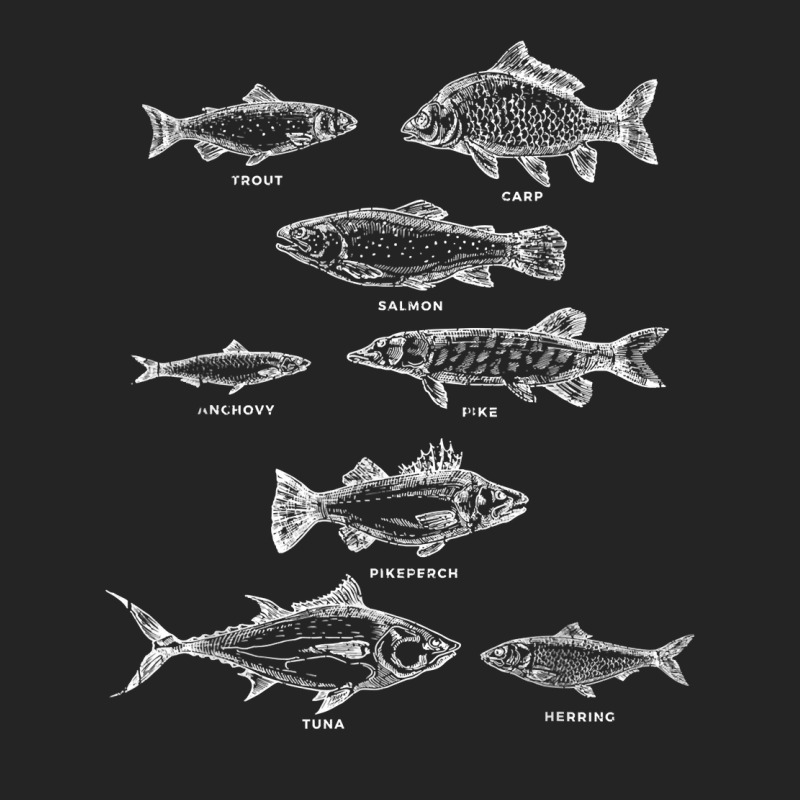 Fish Species Collection Biologist Fishkeeping Animal Fish T Shirt 3/4 Sleeve Shirt by bibonzgulnacqo | Artistshot