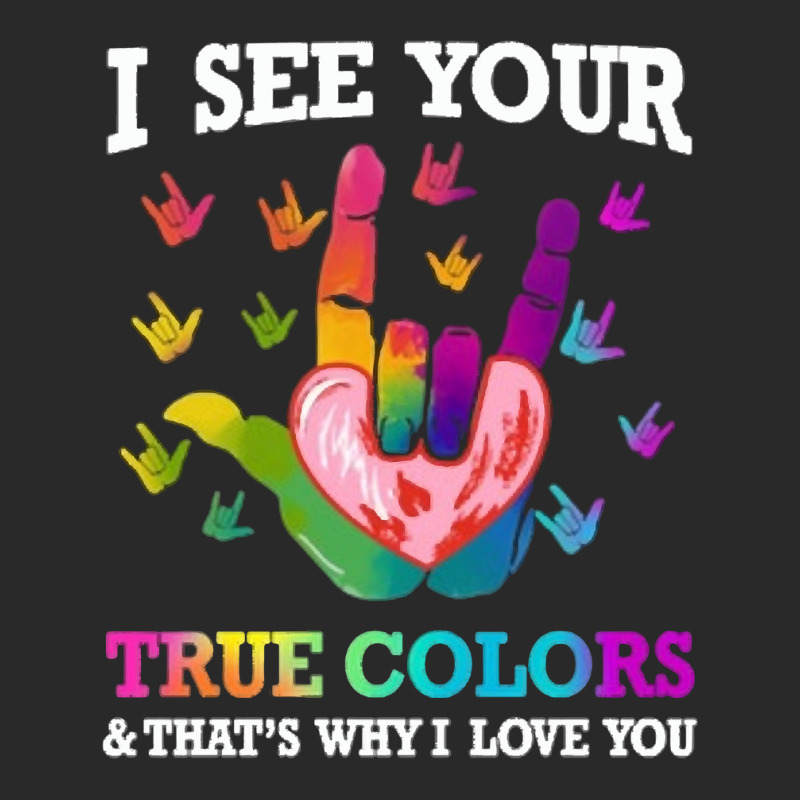 Autism Autistic American Sign Language Autism Awareness I See Your Tru Printed hat by circularflap | Artistshot