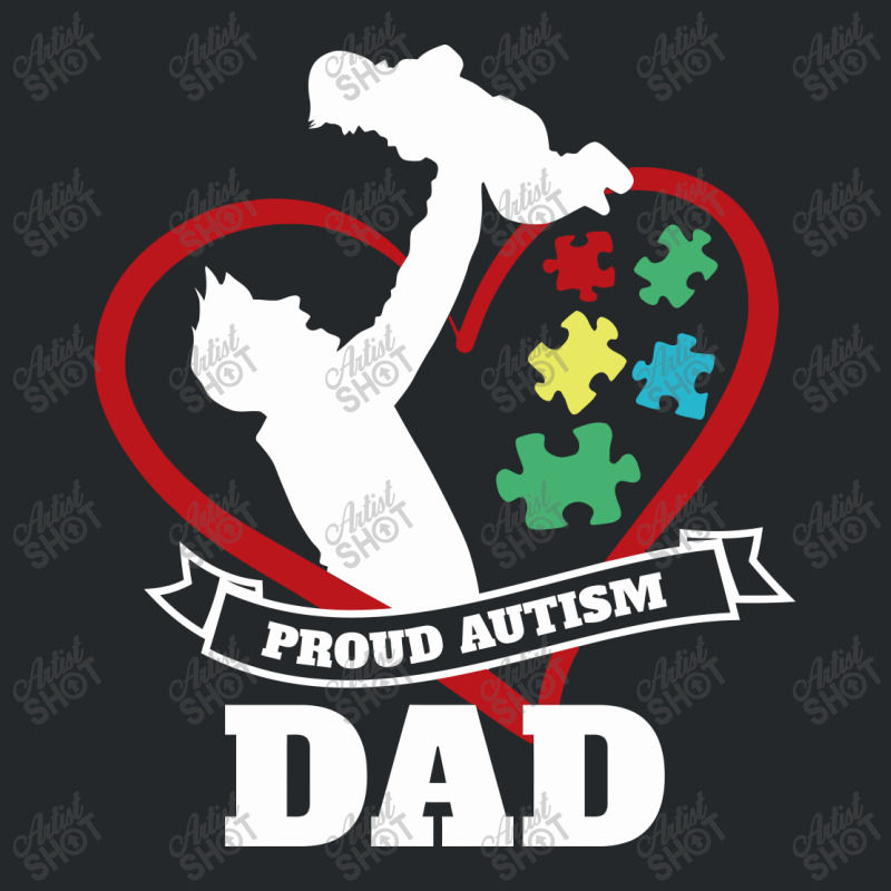 Autism Dad Crewneck Sweatshirt | Artistshot