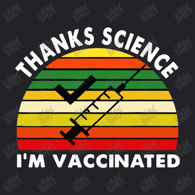 Thanks Science I'm Vaccinated Vintage Retro Youth Tee by jessicafreya | Artistshot