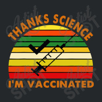 Thanks Science I'm Vaccinated Vintage Retro Crewneck Sweatshirt | Artistshot