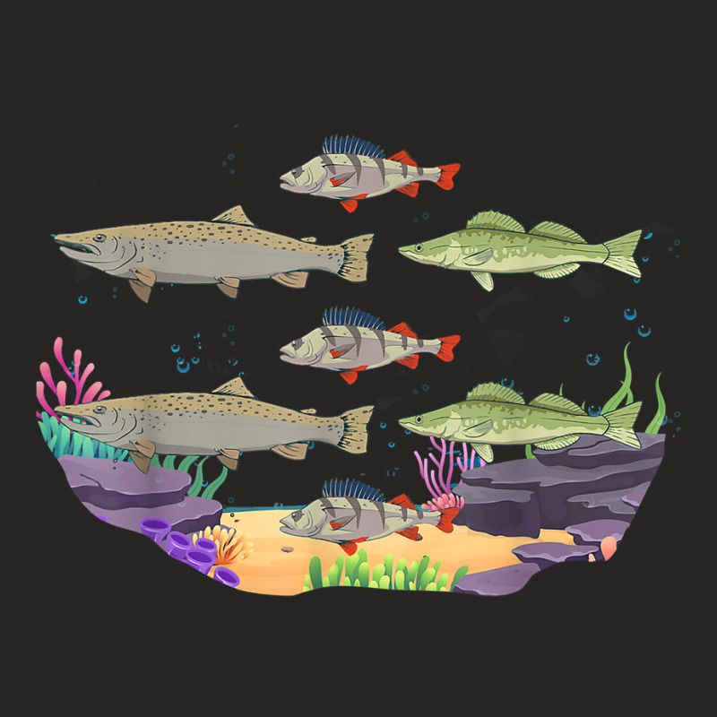 Underwater Fish Species Biology Fishkeeping Saltwater Fish T Shirt Ladies Fitted T-Shirt by bibonzgulnacqo | Artistshot