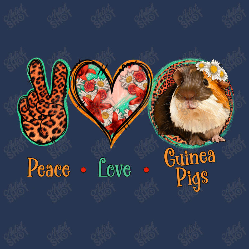 Peace Love Guinea Pigs Men Denim Jacket | Artistshot