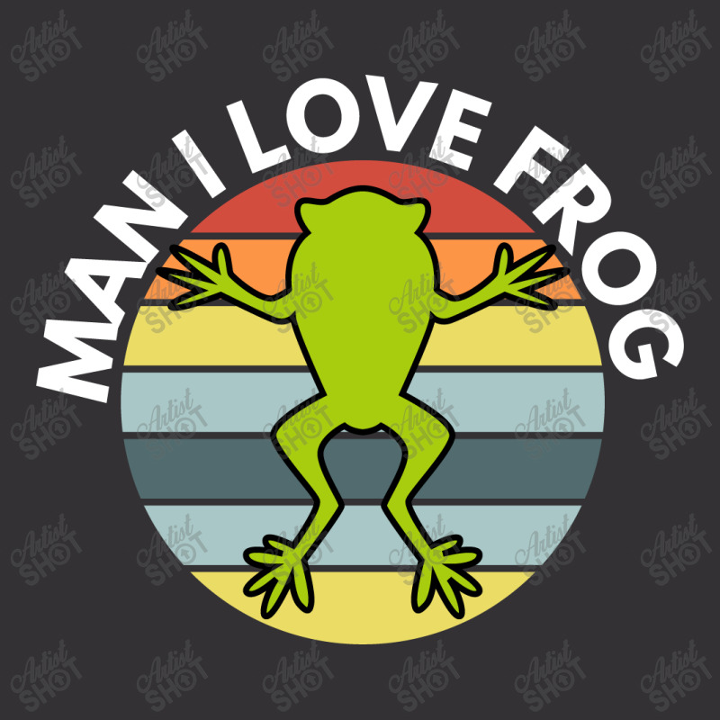 Man I Love Frog Vintage Hoodie | Artistshot