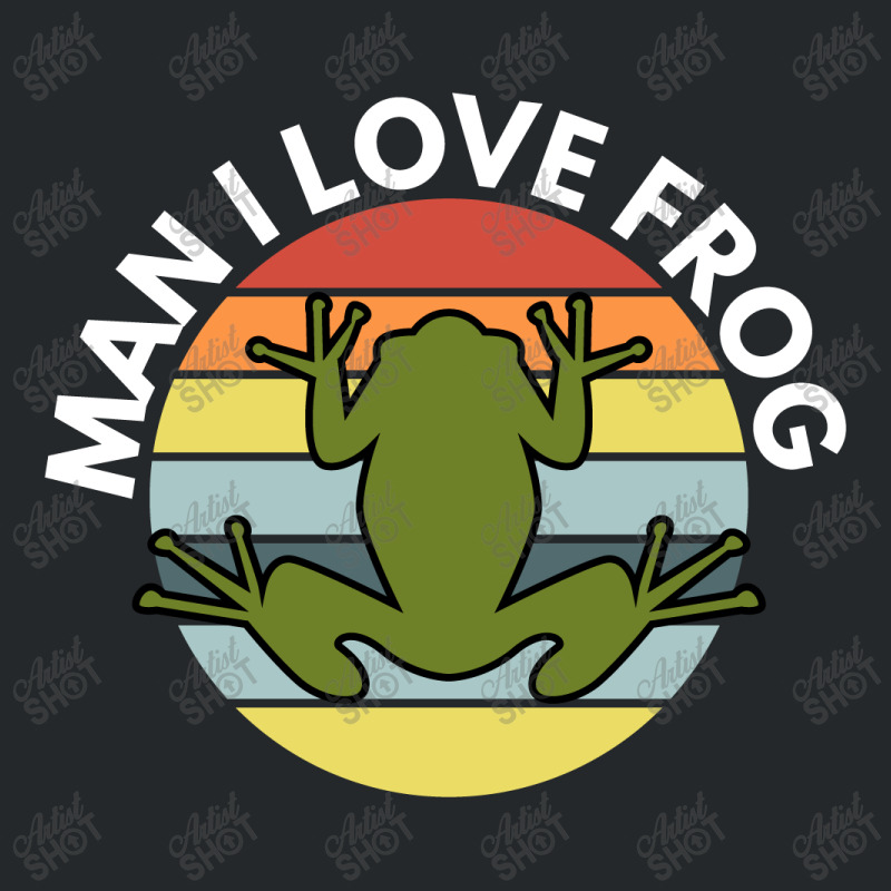 Man I Love Frog Crewneck Sweatshirt | Artistshot