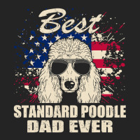 Poodle Lover Dog Best Standard Poodle Dad Ever American Flag Vintage 1 3/4 Sleeve Shirt | Artistshot