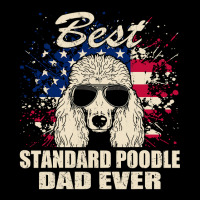 Poodle Lover Dog Best Standard Poodle Dad Ever American Flag Vintage 1 Fleece Short | Artistshot