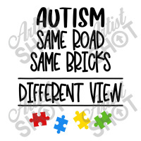 Autism Same Road & Bricks Different View Mom Dad Son Gift T Shirt Crop Top | Artistshot