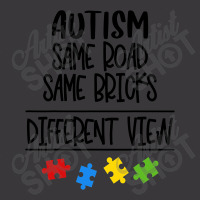 Autism Same Road & Bricks Different View Mom Dad Son Gift T Shirt Ladies Curvy T-shirt | Artistshot