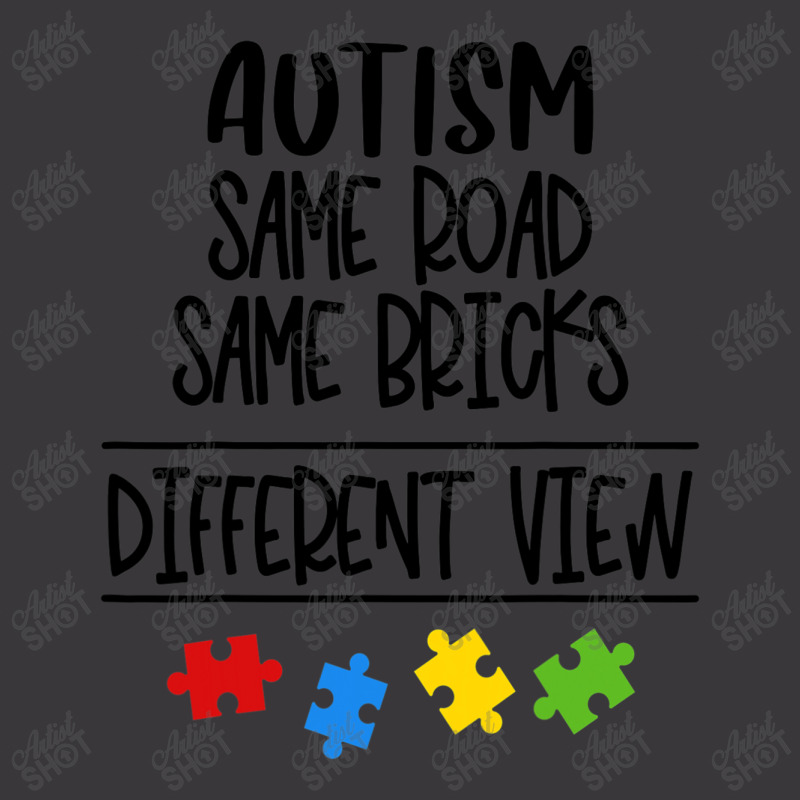 Autism Same Road & Bricks Different View Mom Dad Son Gift T Shirt Ladies Curvy T-Shirt by ryan2204 | Artistshot