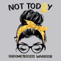 Womens Endometriosis Warrior Messy Bun Yellow Ribbon Endo Awareness T Baby Bodysuit | Artistshot