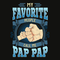 Mens My Favorite People Call Me Pap Pap Gifts Pap Pap Fathers Day Scorecard Crop Tee | Artistshot