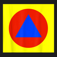 Blue Triangle In Red Circle In Yellow Square Primary Colors T Shirt Classic T-shirt | Artistshot