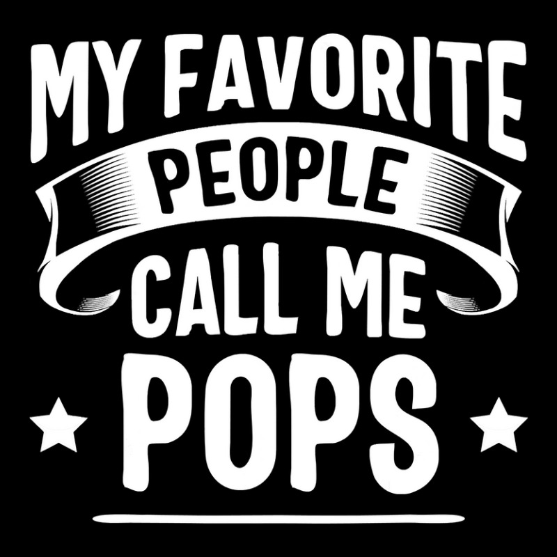 My Favorite People Call Me Pops Fathers Day Cropped Hoodie by Hoangduong | Artistshot