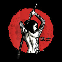 Japanese Warrior   Sexy Samurai   Female Samurai (on Back) T Shirt Pocket T-shirt | Artistshot