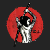 Japanese Warrior   Sexy Samurai   Female Samurai (on Back) T Shirt 3/4 Sleeve Shirt | Artistshot