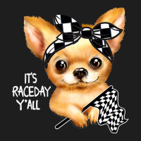 Chihuahua Dog Dirt Track Racing Checkered Race Flag Chihuahua Puppy 50 Classic T-shirt | Artistshot