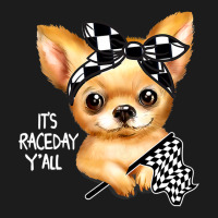 Chihuahua Dog Dirt Track Racing Checkered Race Flag Chihuahua Puppy 50 Hoodie & Jogger Set | Artistshot