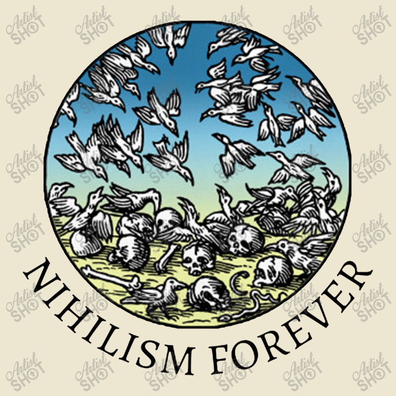 Nihilism Forever,v Intage Medieval Humor Illustration Design Cropped Hoodie by qulonuhun | Artistshot