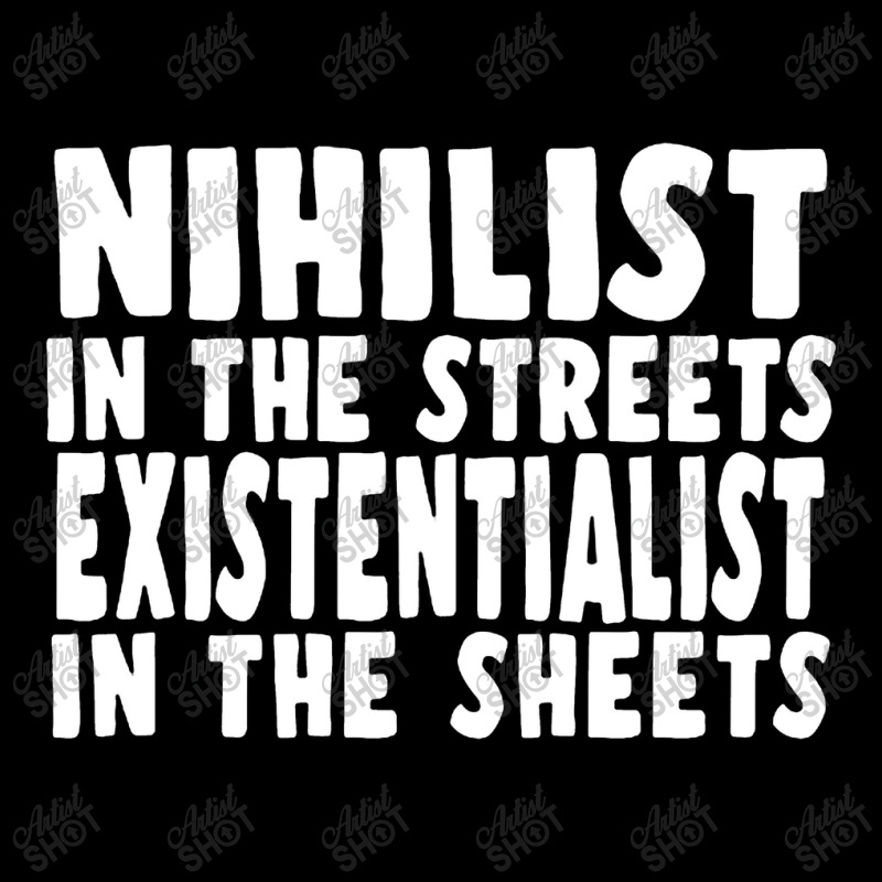 Nihilist In The Streets, Existentialist In The Sheets V-Neck Tee by qulonuhun | Artistshot