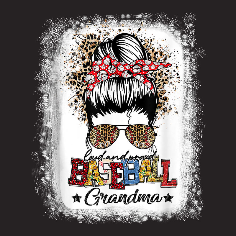 Loud Proud Baseball Grandma Life Messy Bun Leopard Game Day T Shirt Vintage Cap | Artistshot