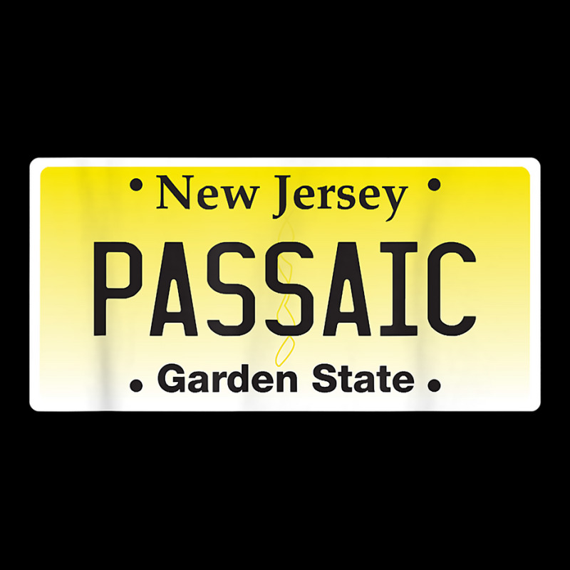 Passaic New Jersey Nj License Plate Hometown Graphic T Shirt Crew Socks By Renelonganecker